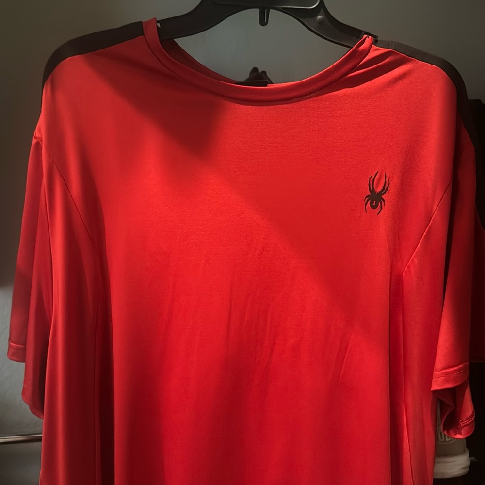 Red XXL Spider active tshirt